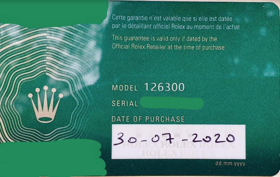 Rolex Rolled Out A NEW Warranty Card For 2020! Amit Dev Handa